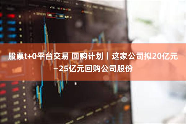 股票t+0平台交易 回购计划丨这家公司拟20亿元—25亿元回购公司股份